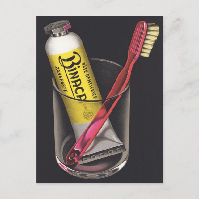 Postkarte mit Vintagem Avant-Garde-Poster (Vorderseite)