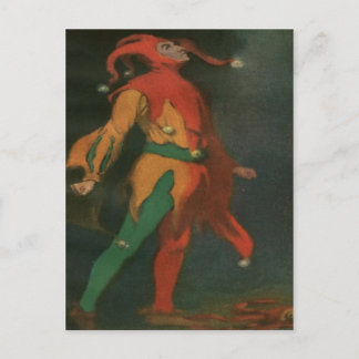 Postkarte mit Vintagem Clown