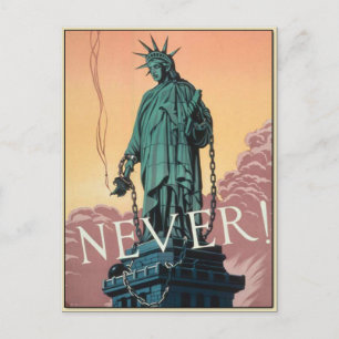 Postkarte mit Vintager amerikanischer Weltkrieg-Pr