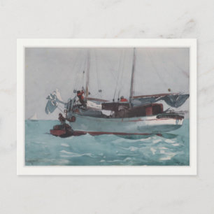 Postkarte mit Winslow Homer-Malen