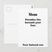 Postkarte mit Zitat für Mama als Geschenk