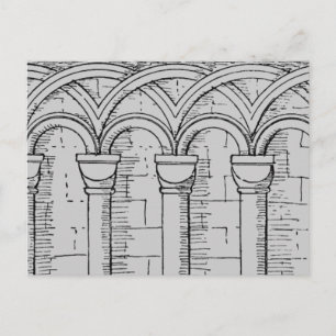 Postkarte mittelalterliche Architektur