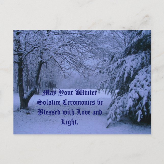 Postkarte, Möge Ihr Winter Solstice Cerom... Postkarte (Vorderseite)