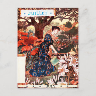 Postkarte: Monat Juli - Juli Postkarte