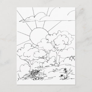 Postkarte - Morgendämmerung