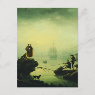 Postkarte "Morgennebel auf See" von Joseph Vernet