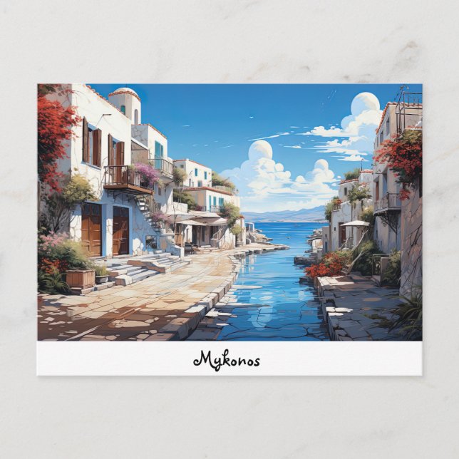 Postkarte Mykonos (Vorderseite)