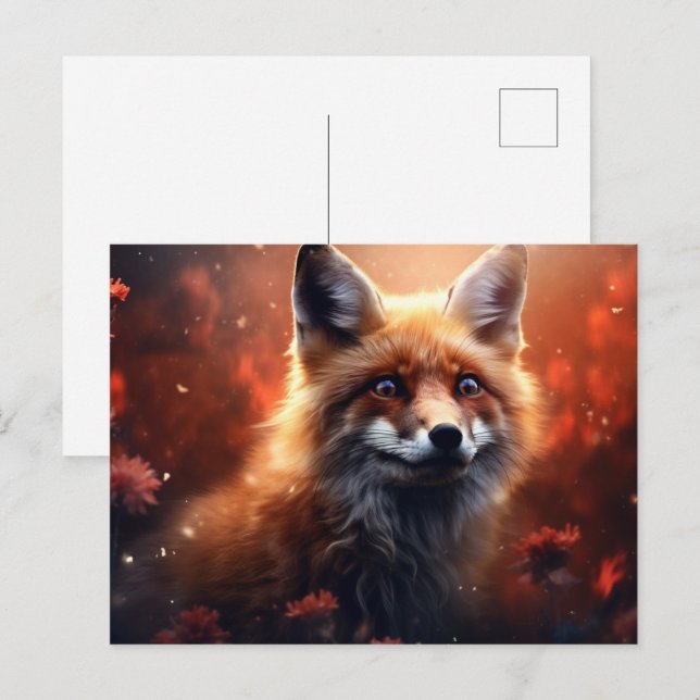 Postkarte Mysterien of the Cunning Fox (Vorne/Hinten)
