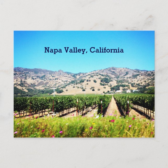 Postkarte Napa Valley, Kalifornien (Vorderseite)