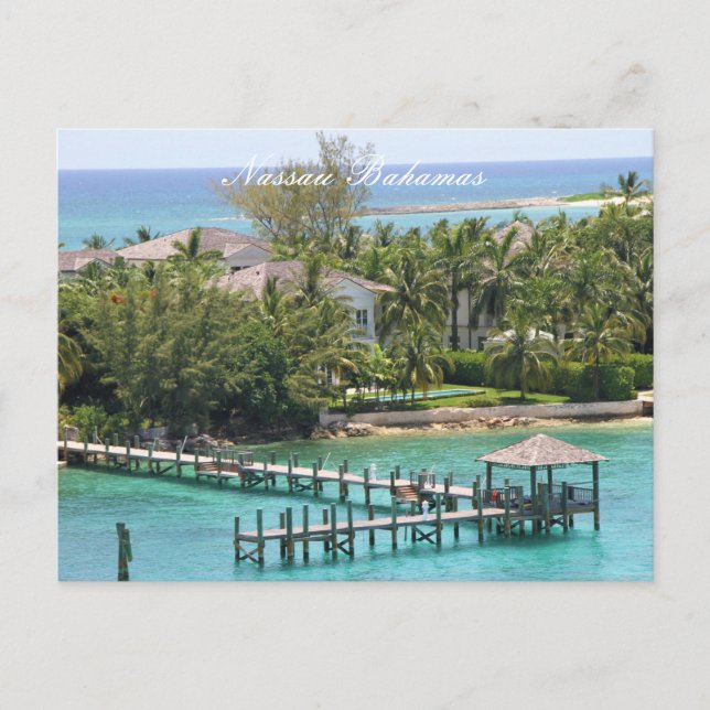 Postkarte, Nassau Bahamas, Fotografie Postkarte (Vorderseite)