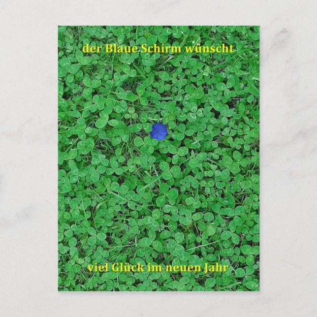 Postkarte - Neujahr (Vorderseite)