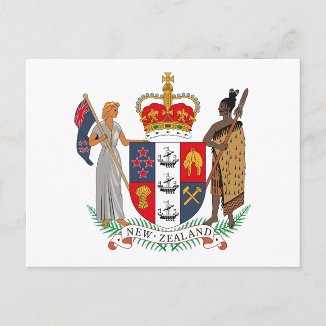 Postkarte Neuseelands (Vorderseite)