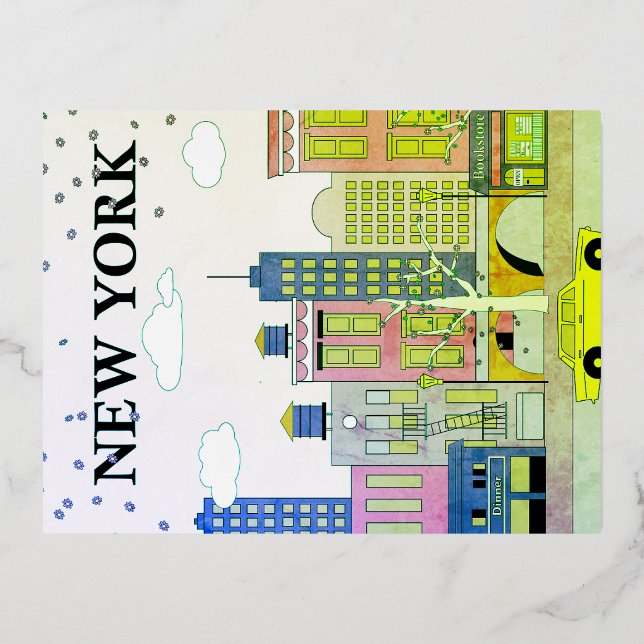Postkarte New York (Vorderseite)