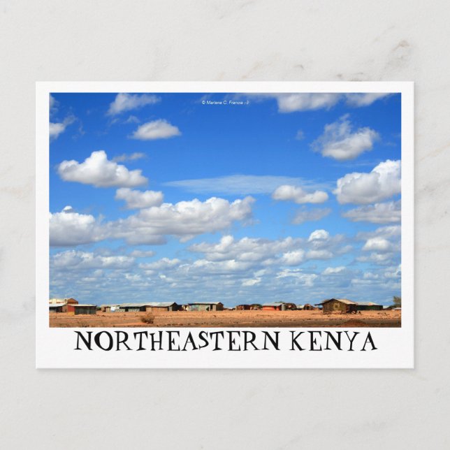 Postkarte Nordost-Kenia (Vorderseite)