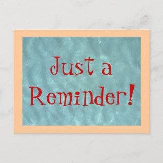 Postkarte nur eine Erinnerung!