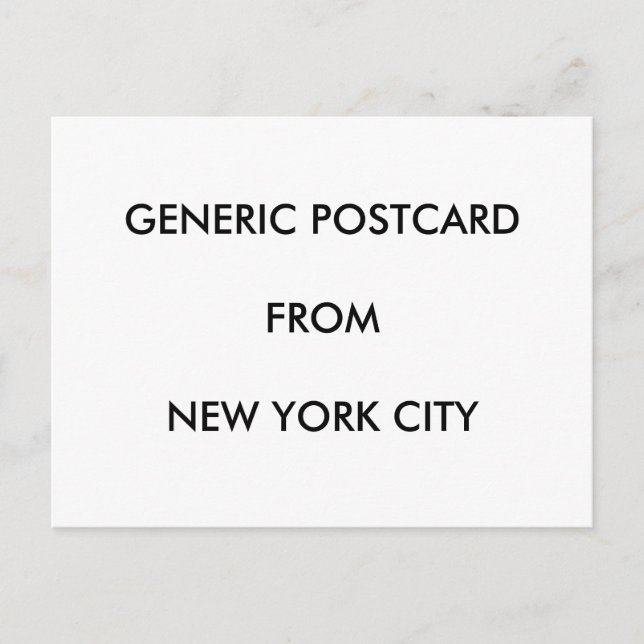 Postkarte - NYC Generic (Vorderseite)