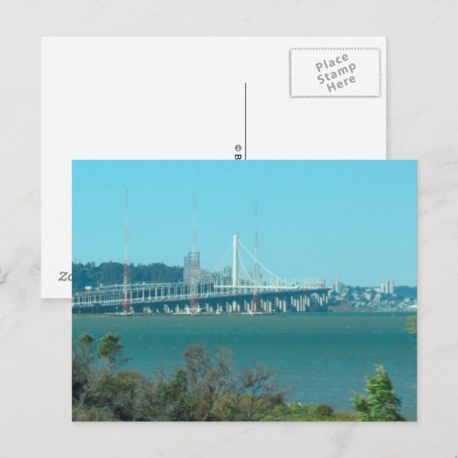 Postkarte - Oakland Bay Bridge (Vorne/Hinten)