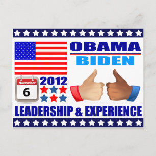 Postkarte: Obama/Biden - Kalender - Führung Postkarte