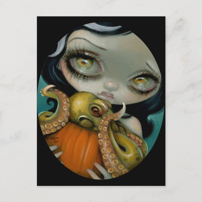 Postkarte "Octopus Pumpkin" (Vorderseite)