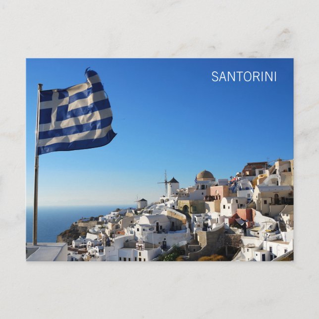 Postkarte Oia, Santorini (Vorderseite)