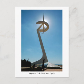 Postkarte, olympischer Park, Barcelona, Spanien, Postkarte