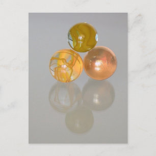 Postkarte - orangefarbene Marmor