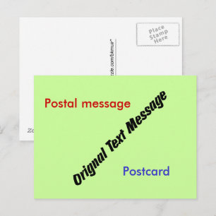 Postkarte - Originaltext