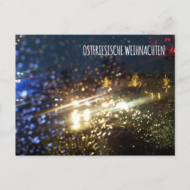 Postkarte „Ostfriesische Weihnachten“ (Vorderseite)
