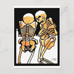 Postkarte Out in the Cold Skeletons