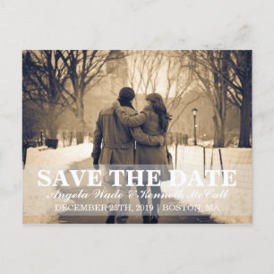 Postkarte - Paar Save the Date