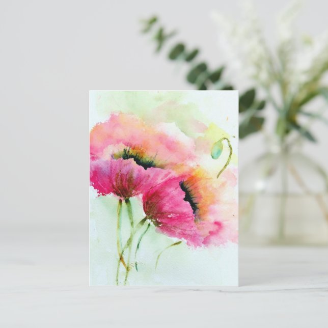 Postkarte - Pflaumen (Stehend Vorderseite)