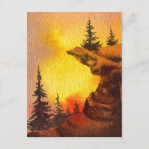 Postkarte "Pines on Edge"