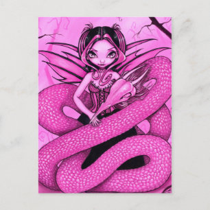 Postkarte "Pink Dragon Fairy"