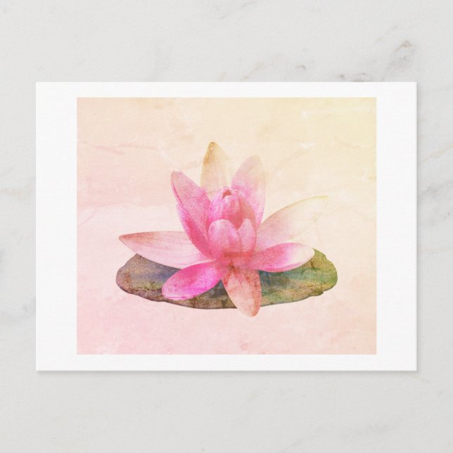 POSTKARTE: PINK LOTUS POSTKARTE (Vorderseite)