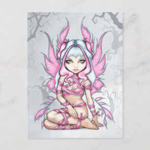 Postkarte "Pink Ribbon Fairy"