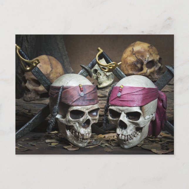 Postkarte Pirate Skulls (Vorderseite)