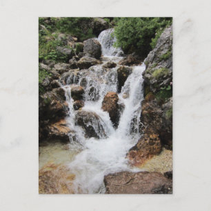 Postkarte: Pisciadu Wasserfall, Sella Massiv Postkarte