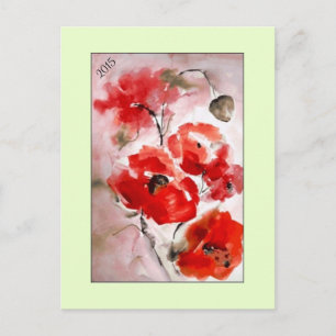 Postkarte "Poppies for 2015"