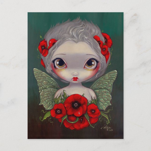 Postkarte "Poppy Fairy" (Vorderseite)