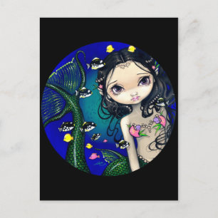 Postkarte "Porthole Mermaid"