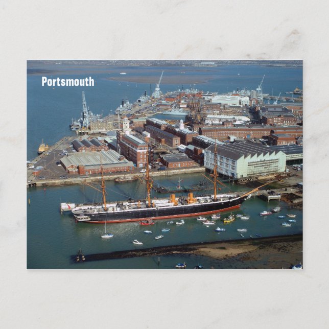 Postkarte Portsmouth (Vorderseite)