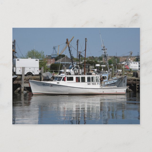 Postkarte Portsmouth Hafen (Vorderseite)