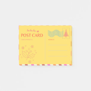 Postkarte Post-it Klebezettel