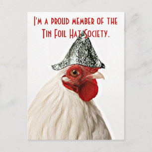 Postkarte, Postkarte mit Huhn