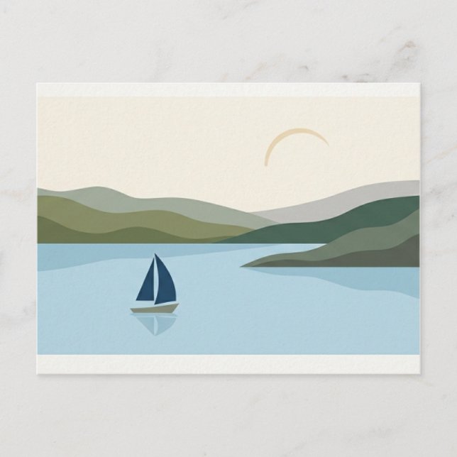 Postkarte - Postkarte mit Landschaft  (Vorderseite)