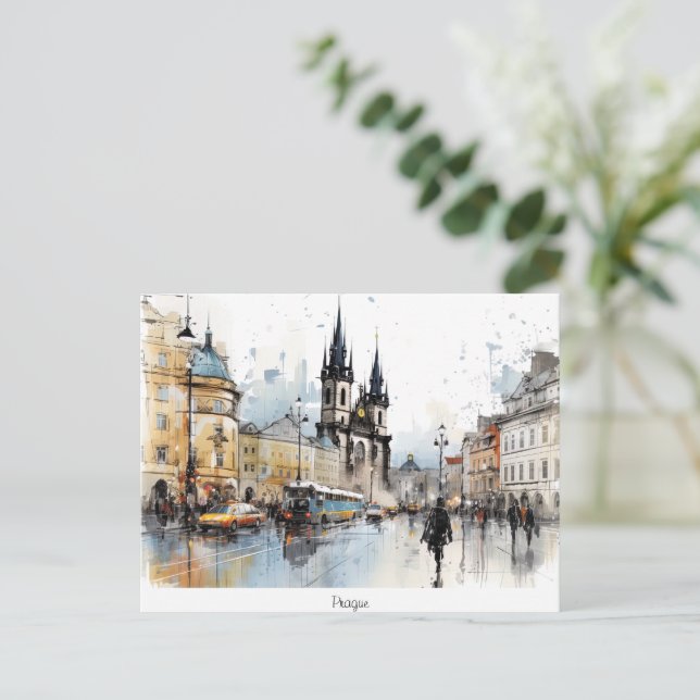 Postkarte Prag (Stehend Vorderseite)