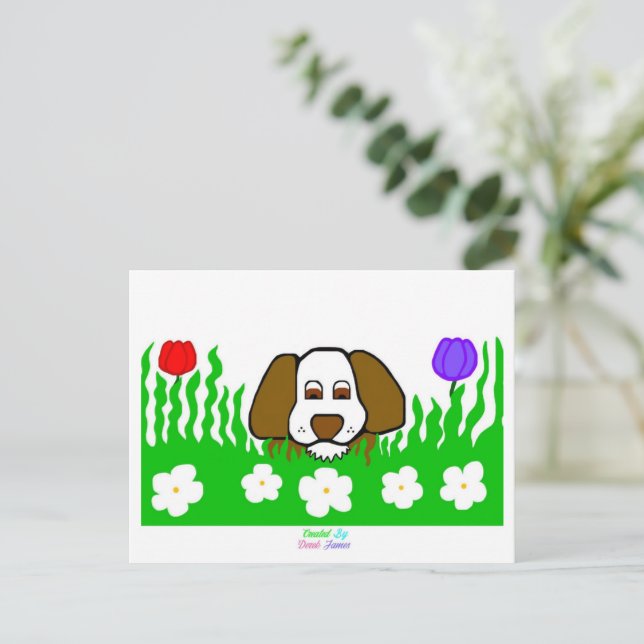 Postkarte "Pup N Play" (Stehend Vorderseite)