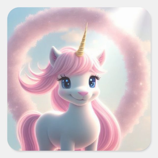 POSTKARTE QUADRATISCHER AUFKLEBER (Vorderseite)