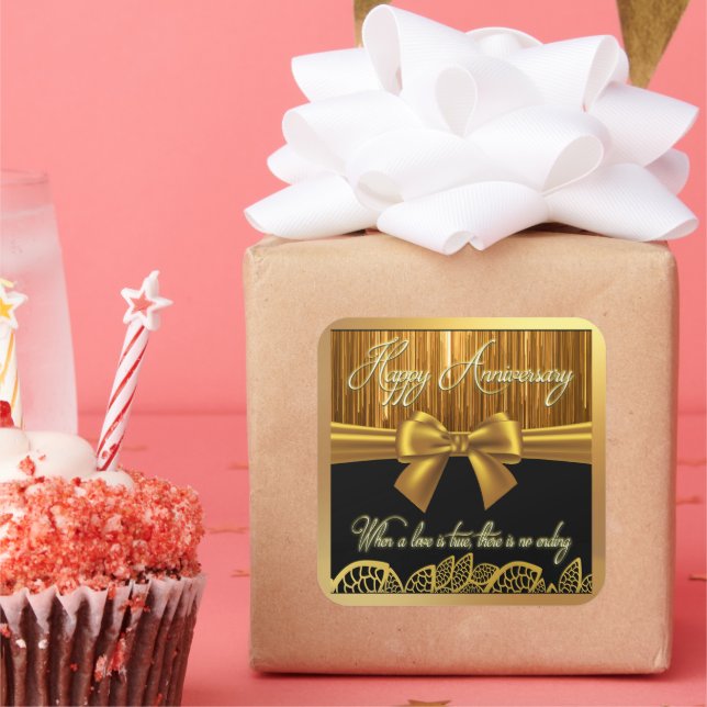 Postkarte Quadratischer Aufkleber (Party)