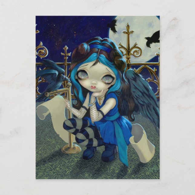 Postkarte "Quoth the Raven Nevermore" (Vorderseite)